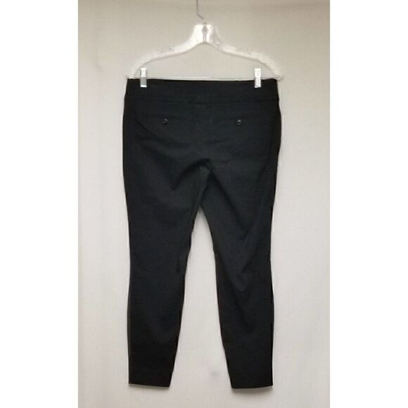 The Limited Colorblock Black/ Gray Stretch Slacks Ankle Tapered Pants Size 8P - Picture 4 of 7